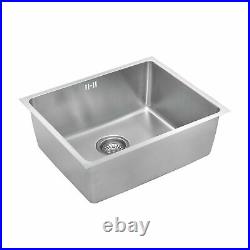 1.0 Square Large Super Deep Single Bowl Stainless Steel Undermount Kitchen