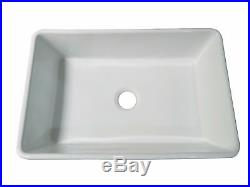 30 White Fireclay Single Bowl Farmhouse Apron Kitchen Sink Grid & Drain Kit