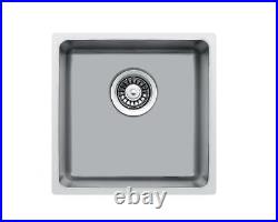 440x440mm Undermount/Inset Deep Single Bowl Stainless Steel Kitchen Sink (LA017)