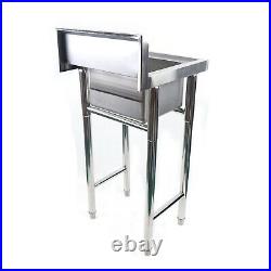50X50 cm Commercial Catering Stainless Steel Sink Kitchen Wash Table Single Bowl