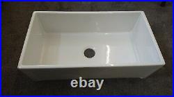 840x460x260mm No Overflow Single Bowl Belfast Style Ceramic Kitchen Sink