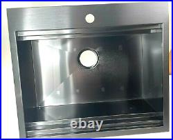 AKDY KS0528 25 in. X 22 in. Single Bowl Drop-in Kitchen Sink with Workstation