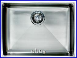 1549 Astracast Humber 1.5 Bowl LH Polished Steel 450×580 mm Undermount Sink 