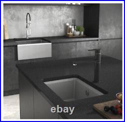 Abode AW3167 Grey Denton Granite Single Bowl Kitchen Sink
