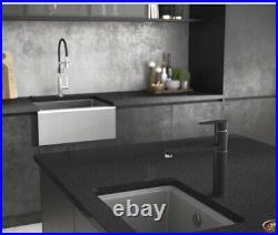 Abode Denton Single Bowl in Grey Metallic Granite AW3167. Sink