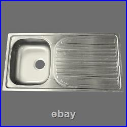Aegean Stainless Steel Single Bowl Kitchen Sink 965 x 500mm
