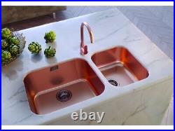 Alveus Copper Kitchen Sink Made of Stainless Steel with a Single Bowl (FREE P&P)