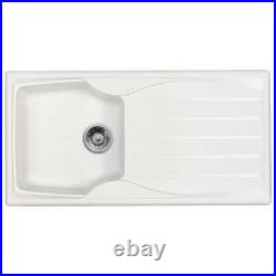 Astracast Sierra 1.0 Bowl White Kitchen Sink And Reginox Elbe Chrome Mixer Tap