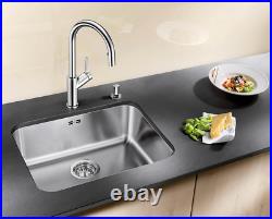 BLANCO Supra 500-U Single Bowl Kitchen Sink Undermount Brushed Stainless Steel