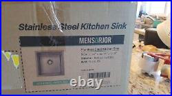 Bar Sink, Stainless Steel Undermount 16 Gauge Single Bowl Kitchen Sink 14x14x9