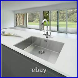 Belfry 73cm x 43cm Single Bowl Undermount Inset Kitchen Sink stainless steel