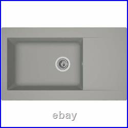 Belfry Kitchen Tenley Single Bowl Inset Kitchen Sink Grey/Brown/Blue