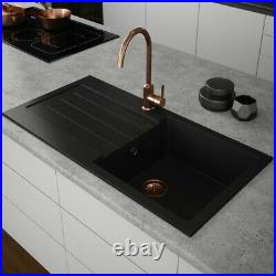 Black Kitchen Sink Comite 1.0 / 1.5 Bowl Single Bowl configuration