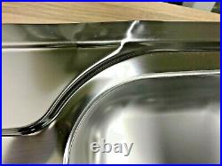Blanco Median Single Bowl Inset Kitchen Sink LH Bowl Stainless Steel Waste Kit