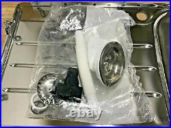Blanco Median Single Bowl Inset Kitchen Sink LH Bowl Stainless Steel Waste Kit