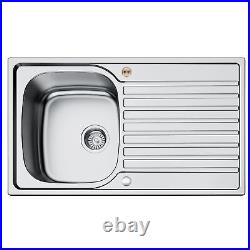 Bristan Inox Kitchen Sink 1.0 Single Bowl Reversible Echo Mixer Tap Easyfit