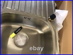 Bristan Inox Kitchen Sink 1.0 Single Bowl Reversible Echo Mixer Tap Easyfit