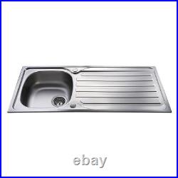 CDA Kitchen Cabinet Stainless Steel Compact Single Bowl Sink KA21SS