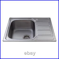 CDA Kitchen Single Bowl Sink with Mini Drainer Stainless Steel KA55SS