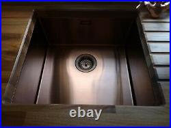 Caple Mode 45 Undermount or Inset Copper Single Bowl Kitchen Sink 450mm
