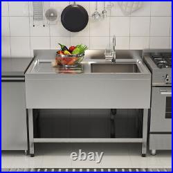 Catering Sink Commercial Kitchen Stainless Steel Drainer Unit Catering Equipment