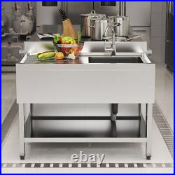 Catering Sink Commercial Kitchen Stainless Steel Drainer Unit Catering Equipment