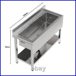 Catering Sink Commercial Kitchen Stainless Steel Single/Dual Bowl &Drainer Unit