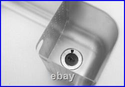 Catering Sink Stainless Steel Single Bowl Commercial Restaurant Kitchen Wash