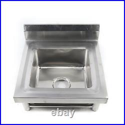 Cleaners Sink Single Bowl Mop Sinks Stainless Steel Laundry Trough 50x50cm