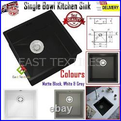 Comite Kitchen Sink Single Basin 1 Deep Bowl Colours Undermount / Insert Wastes