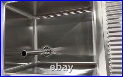 Commercial 304 Stainless Steel Catering Kitchen Sink Single Bowl Deep Pot Wash