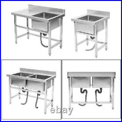 Commercial Kitchen Sink Stainless Steel Catering Bowl Basin Kitchen Equipment