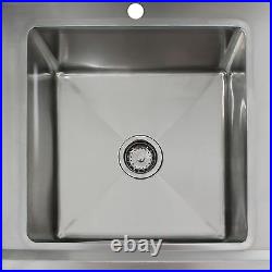 Commercial Sink Stainless Steel Catering Kitchen Single Bowl 1.0 Unit RH Drainer