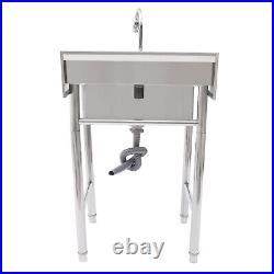 Commercial Sink Stainless Steel Catering Kitchen Single Bowl Unit Free Standing