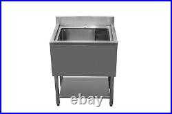 Deep Catering Pot Wash Sink Stainless Steel 750mm Single Bowl Commercial Kitchen