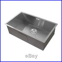 ENKI KS001 Large Kitchen Sink Stainless Steel 1 One Single Bowl Undermount
