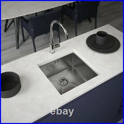 Ellsi Square Super Deep Single Bowl Stainless Steel Undermount Kitchen Sink