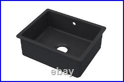 Fireclay Single Bowl Square Undermount Kitchen Sink with Overflow Waste Not Inc