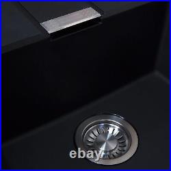 Franke 1.0 Bowl Black Reversible Composite Kitchen Sink & KT6CU Single Lever Tap