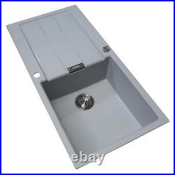 Franke 1.0 Bowl Grey Reversible Composite Kitchen Sink & KT6CU Single Lever Tap