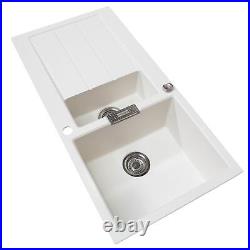 Franke 1.5 Bowl Cream Reversible Kitchen Sink with Waste & Chrome Single Lever Tap