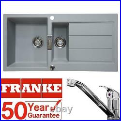Franke 1.5 Bowl Stone Grey Reversible Composite Kitchen Sink & Single Lever Tap