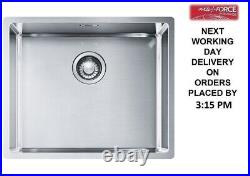 Franke Box BXX 110 50 1.0 Single Bowl Stainless Steel Kitchen Sink 127.0369.282