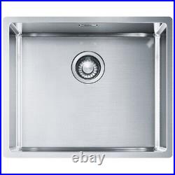 Franke Box BXX 110 50 1.0 Single Bowl Stainless Steel Kitchen Sink 127.0369.282