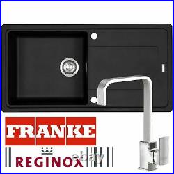 Franke Gemini 1 Bowl Black Tectonite Kitchen Sink And Reginox Astoria Mixer Tap