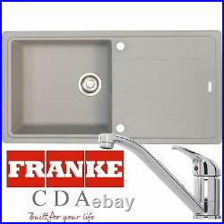 Franke Gemini 1 Bowl Grey Reversible Kitchen Sink And CDA TC10 Chrome Mixer Tap