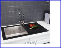 Glass Top Single Bowl Kitchen Sink