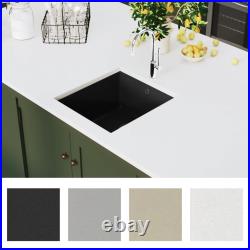 Granite Kitchen Sink Single Basin Basket Strainer Bowl Multi Colours vidaXL