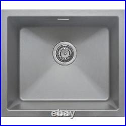 Granite Sink Composite Undermount Grey Kitchen Inset Bowl Single For Countertops