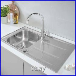 Grohe K400 Kitchen Single Bowl Sink Concetto Tap Set, Surface Mounting, 31570SD0